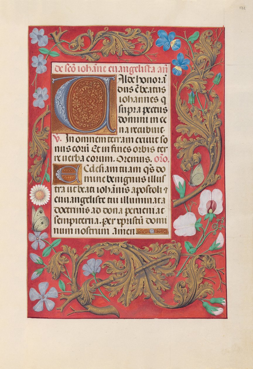 Horas da Rainha Isabel, a Católica, Rainha da Espanha: Fol. 172r, c. 1500. de Master of the First Prayerbook of Maximillian