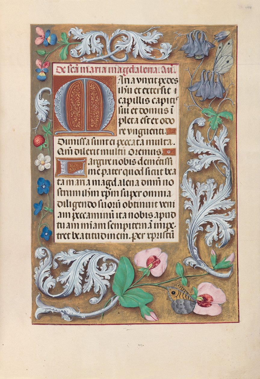 Horas da rainha Isabel, a católica, rainha da Espanha: Fol. 194r, c. 1500. de Master of the First Prayerbook of Maximillian