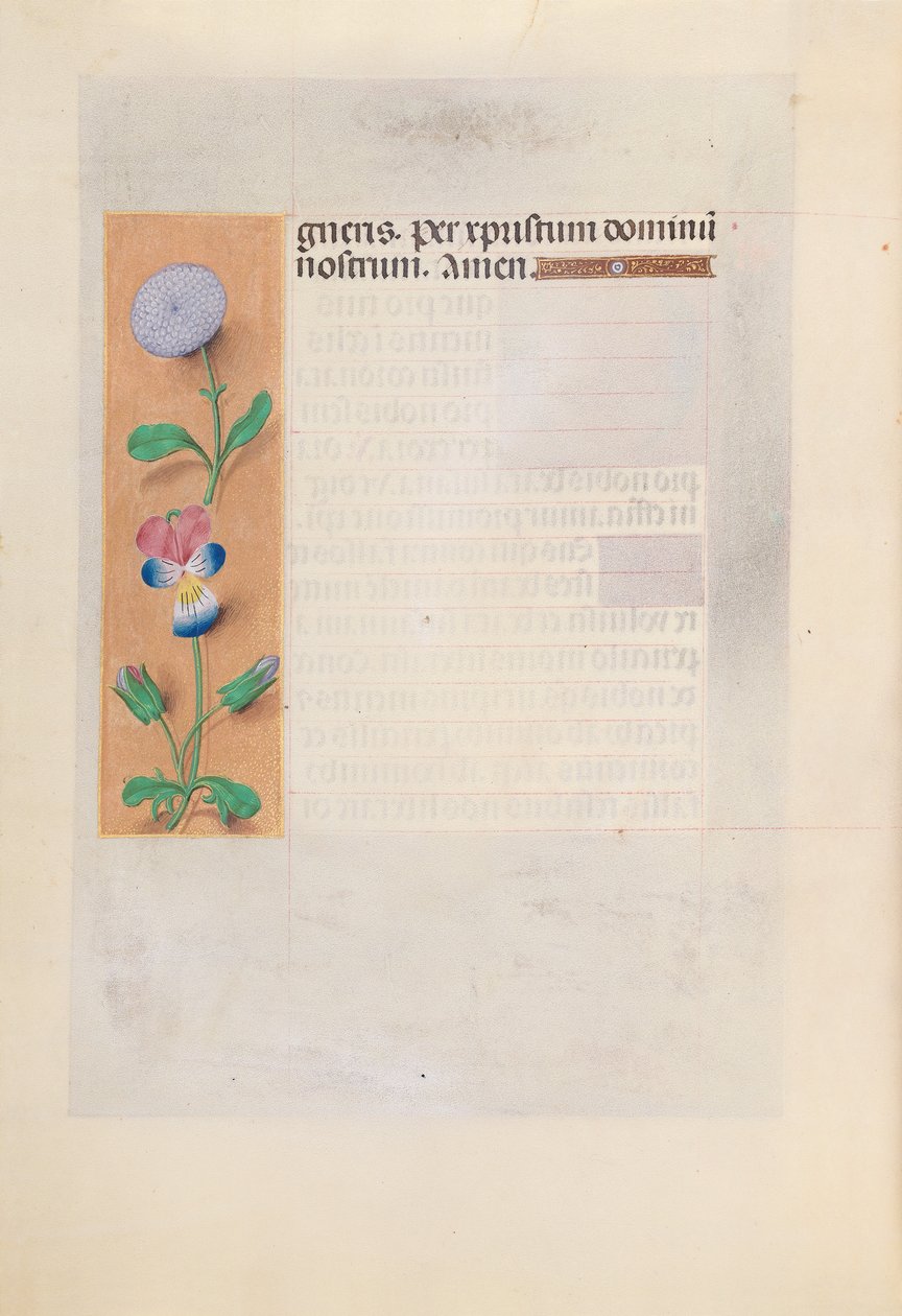 Horas da rainha Isabel, a católica, rainha da Espanha: Fol. 196v, c. 1500. de Master of the First Prayerbook of Maximillian