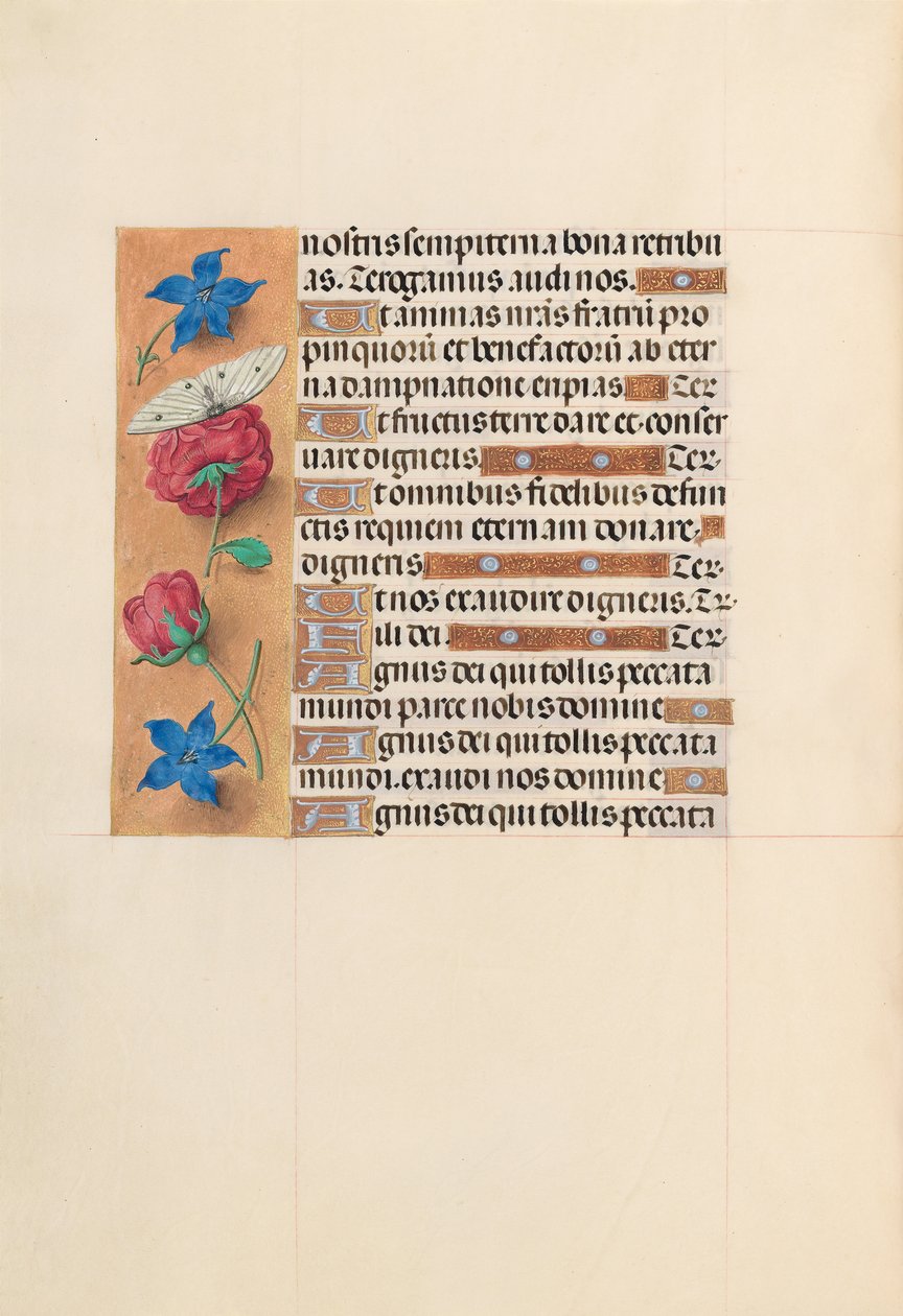 Horas da rainha Isabel, a católica, rainha da Espanha: Fol. 214v, c. 1500. de Master of the First Prayerbook of Maximillian