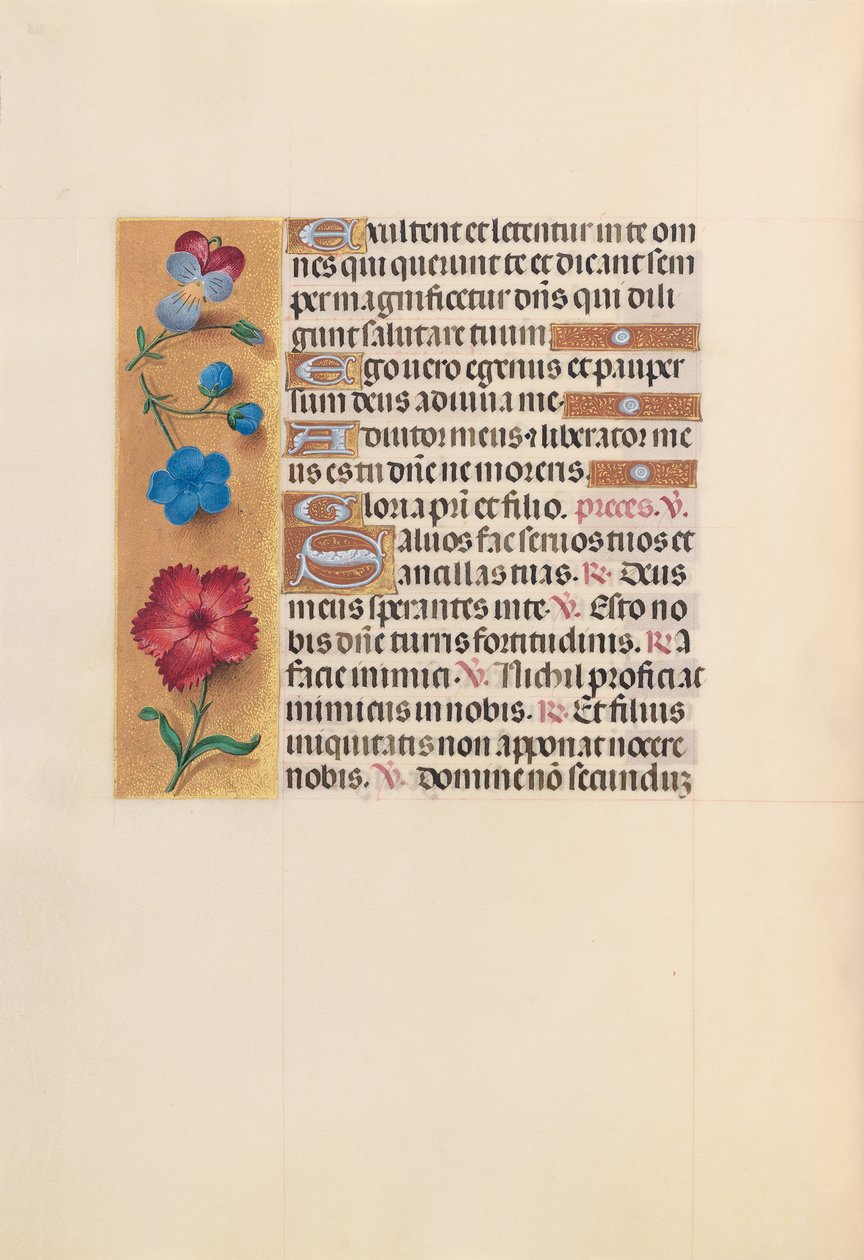 Horas da rainha Isabel, a católica, rainha da Espanha: Fol. 215v, c. 1500. de Master of the First Prayerbook of Maximillian