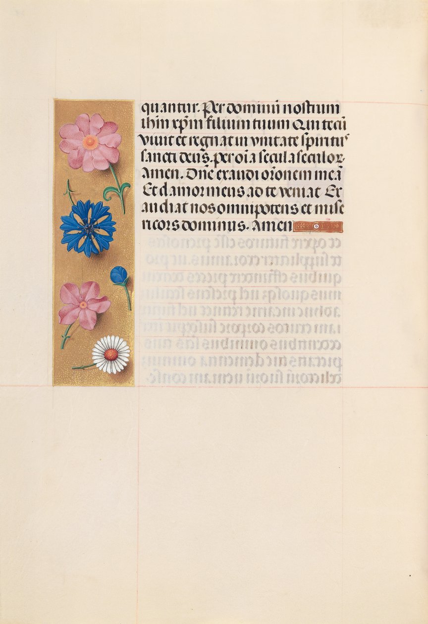 Horas da rainha Isabel, a católica, rainha da Espanha: Fol. 218v, Escritório dos Mortos, c. 1500. de Master of the First Prayerbook of Maximillian