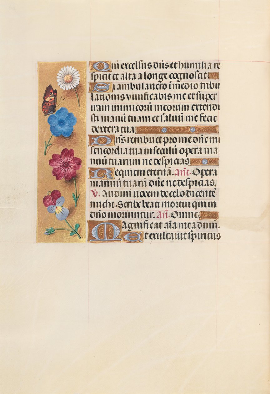 Horas da rainha Isabel, a católica, rainha da Espanha: Fol. 223v, c. 1500. de Master of the First Prayerbook of Maximillian
