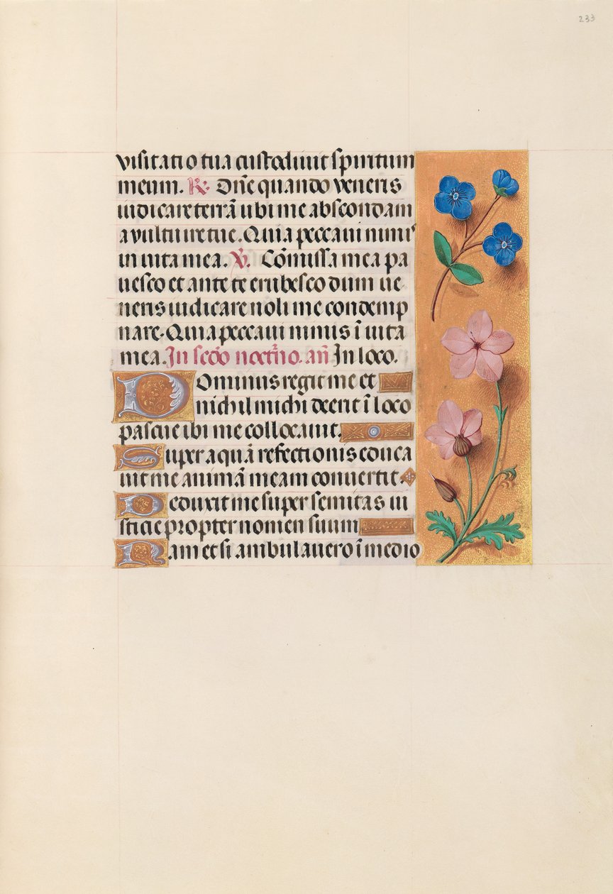 Horas da rainha Isabel, a Católica, rainha de Espanha:  Fol. 233r de Master of the First Prayerbook of Maximillian