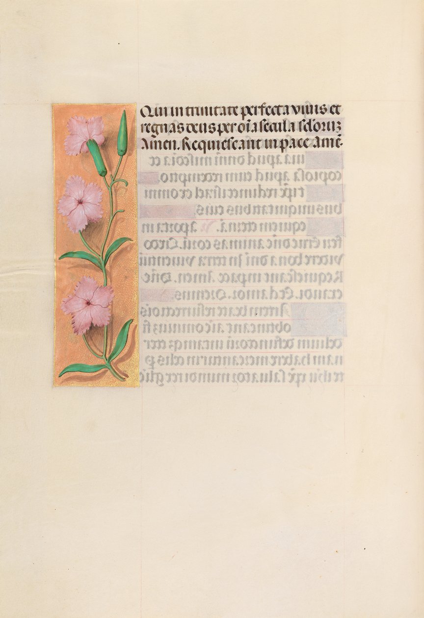 Horas da rainha Isabel, a católica, rainha da Espanha: Fol. 256v, Virgem e Criança, c. 1500. de Master of the First Prayerbook of Maximillian