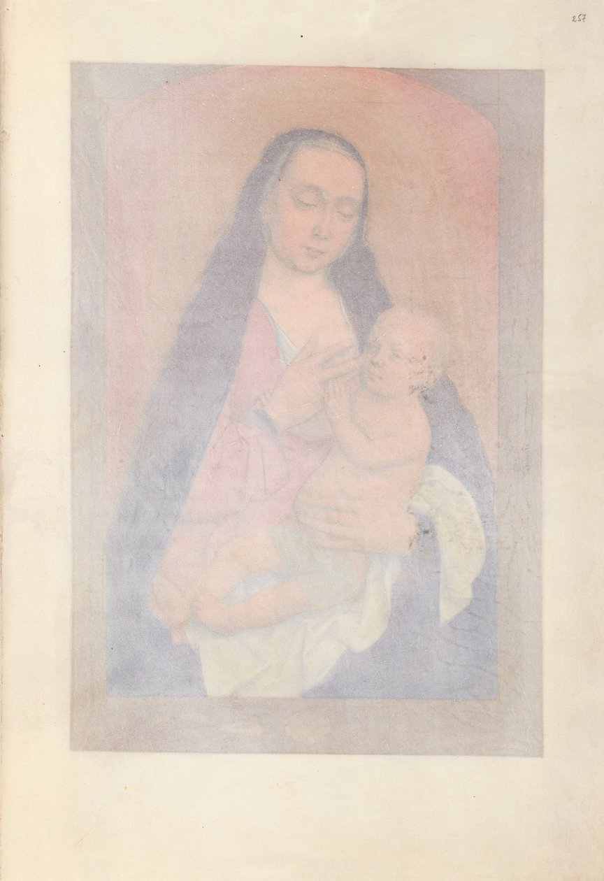 Horas da rainha Isabel, a católica, rainha da Espanha: Fol. 257r, c. 1500. de Master of the First Prayerbook of Maximillian