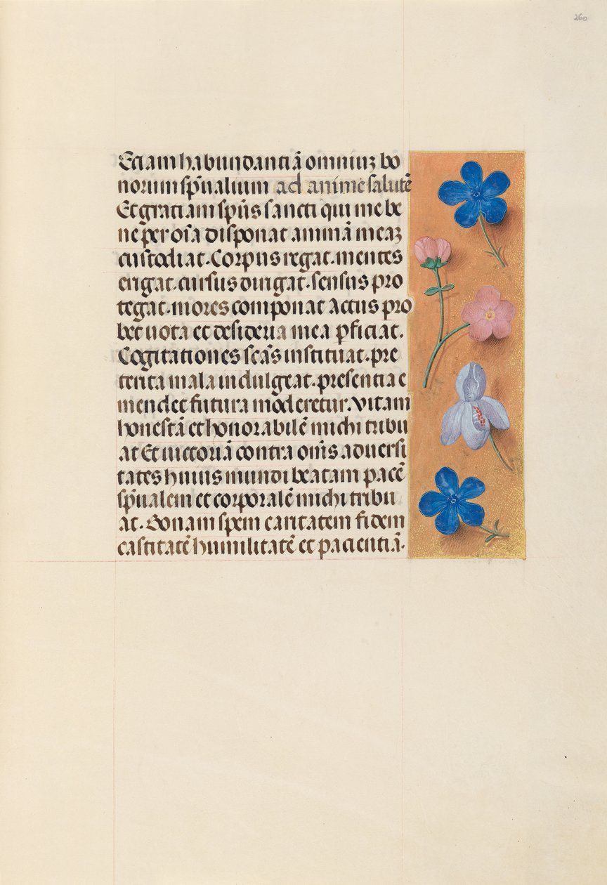 Horas da rainha Isabel, a católica, rainha da Espanha: Fol. 260r, c. 1500. de Master of the First Prayerbook of Maximillian