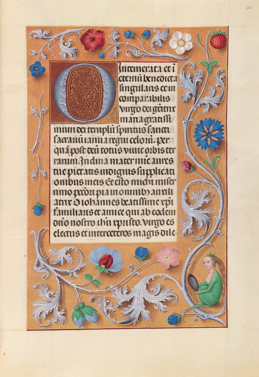 Horas da rainha Isabel, a católica, rainha da Espanha: Fol. 262r, c. 1500. de Master of the First Prayerbook of Maximillian