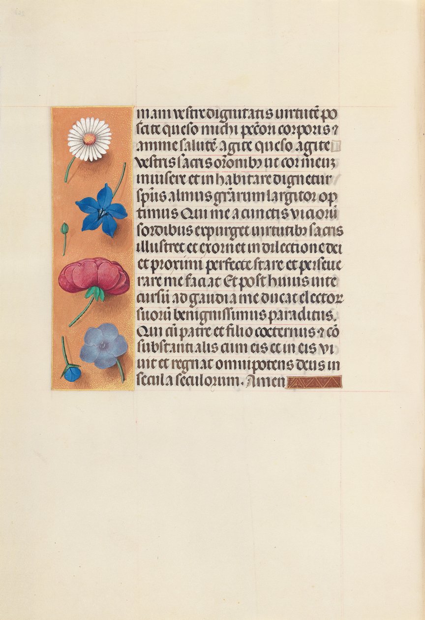 Horas da rainha Isabel, a católica, rainha da Espanha: Fol. 263v, Missa de São Gregório, c. 1500. de Master of the First Prayerbook of Maximillian