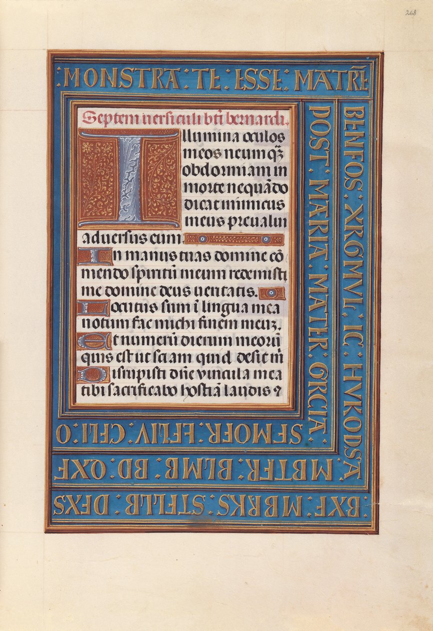 Horas da rainha Isabel, a Católica, rainha de Espanha:  Fol. 268r de Master of the First Prayerbook of Maximillian