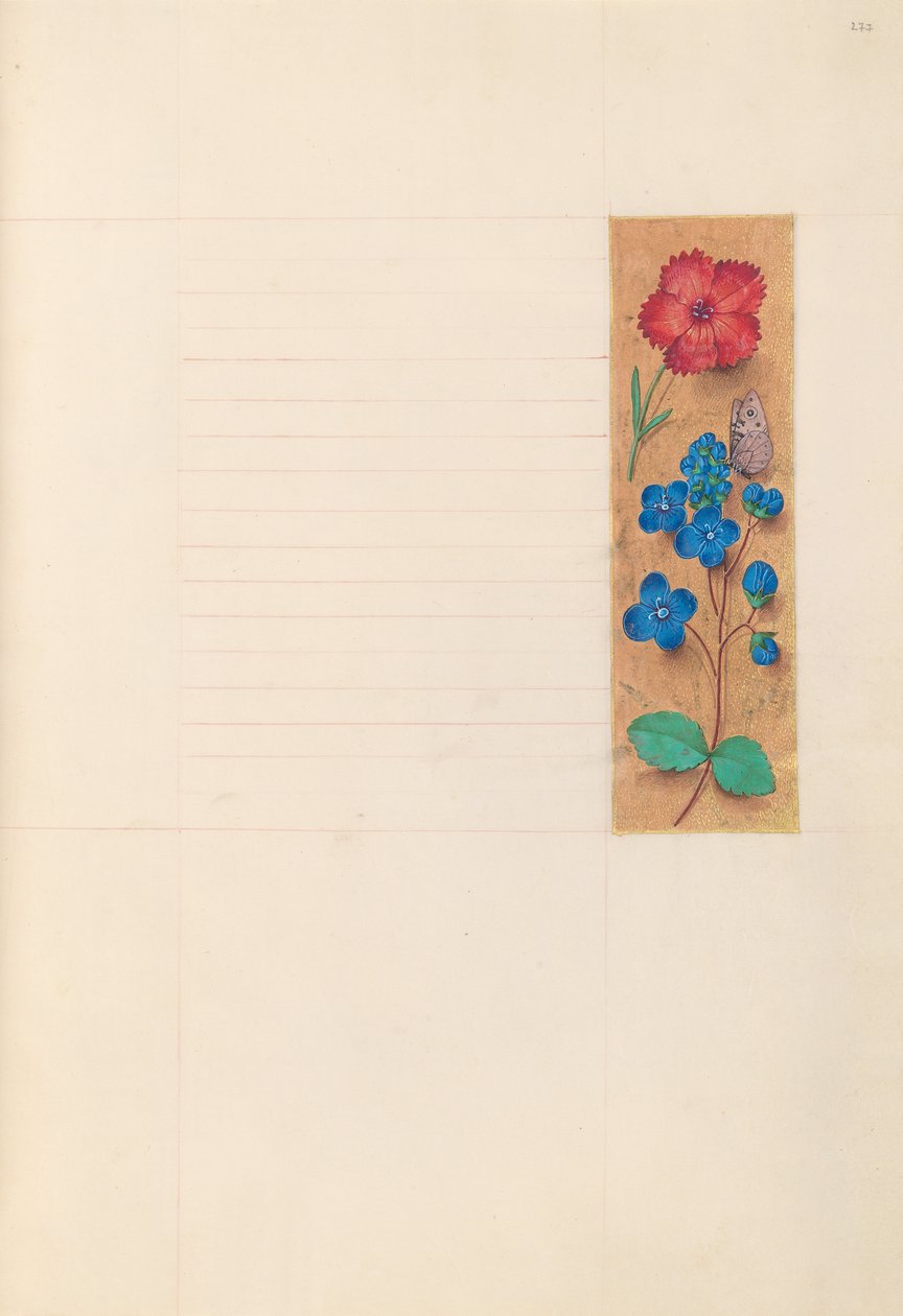 Horas da rainha Isabel, a católica, rainha da Espanha: Fol. 277r, c. 1500. de Master of the First Prayerbook of Maximillian
