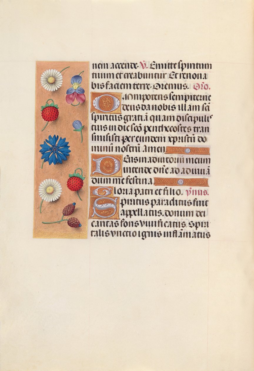 Horas da rainha Isabel, a católica, rainha da Espanha: Fol. 34v, c. 1500. de Master of the First Prayerbook of Maximillian
