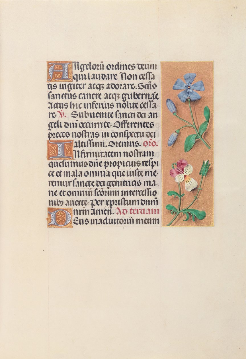 Horas da rainha Isabel, a católica, rainha da Espanha: Fol. 39r, c. 1500. de Master of the First Prayerbook of Maximillian