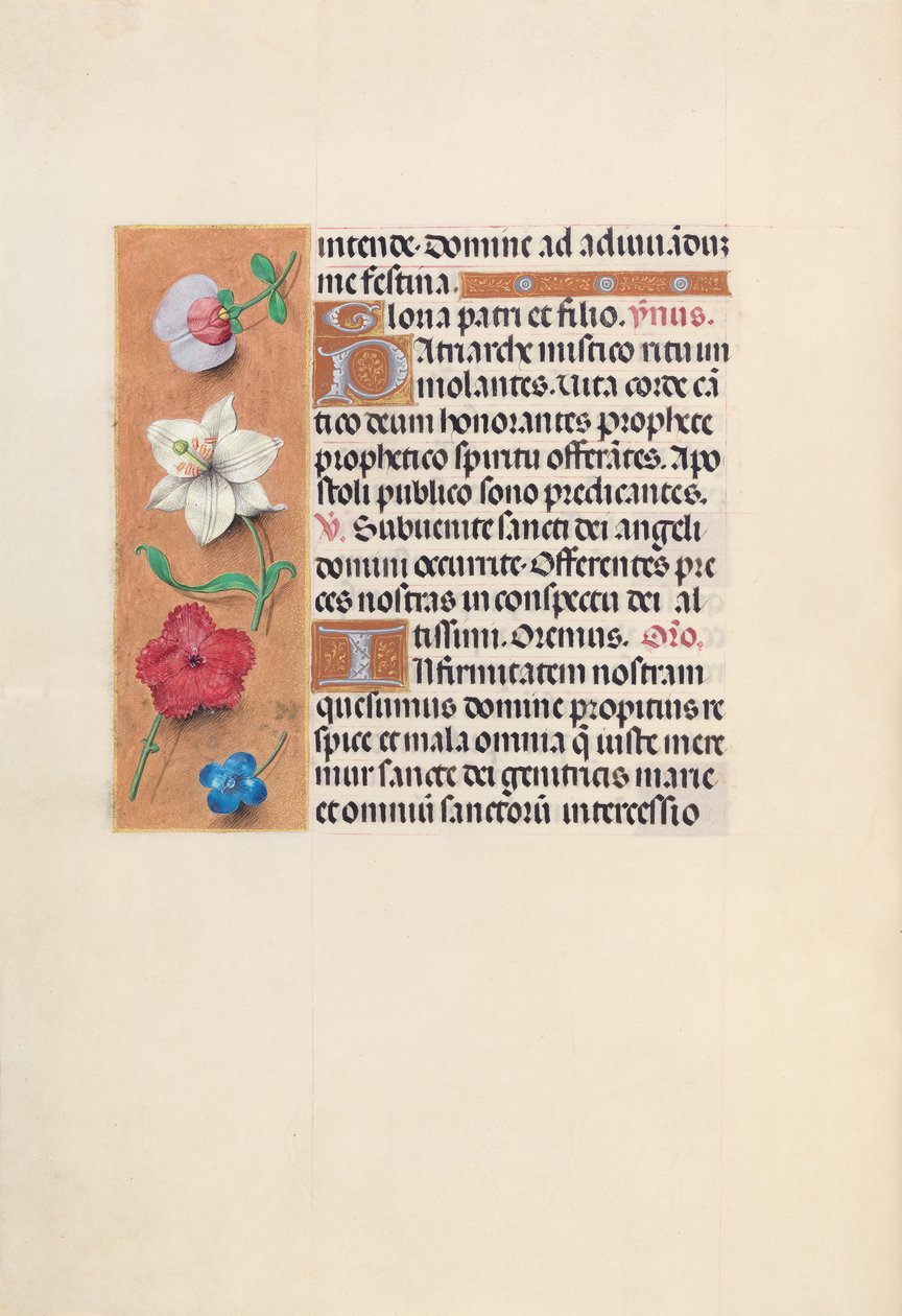 Horas da rainha Isabel, a católica, rainha da Espanha: Fol. 39v, c. 1500. de Master of the First Prayerbook of Maximillian