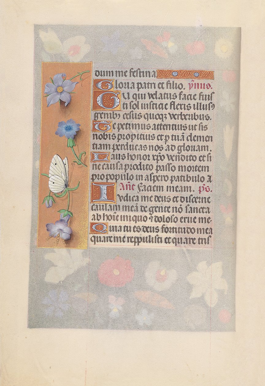 Horas da rainha Isabel, a católica, rainha da Espanha: Fol. 61v, c. 1500. de Master of the First Prayerbook of Maximillian