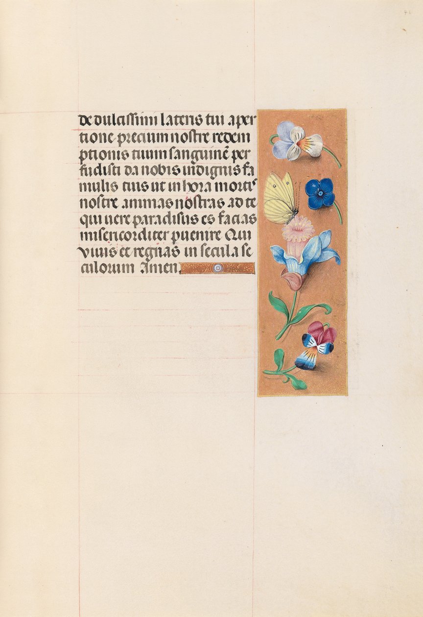 Horas da rainha Isabel, a católica, rainha da Espanha: Fol. 71r, c. 1500. de Master of the First Prayerbook of Maximillian