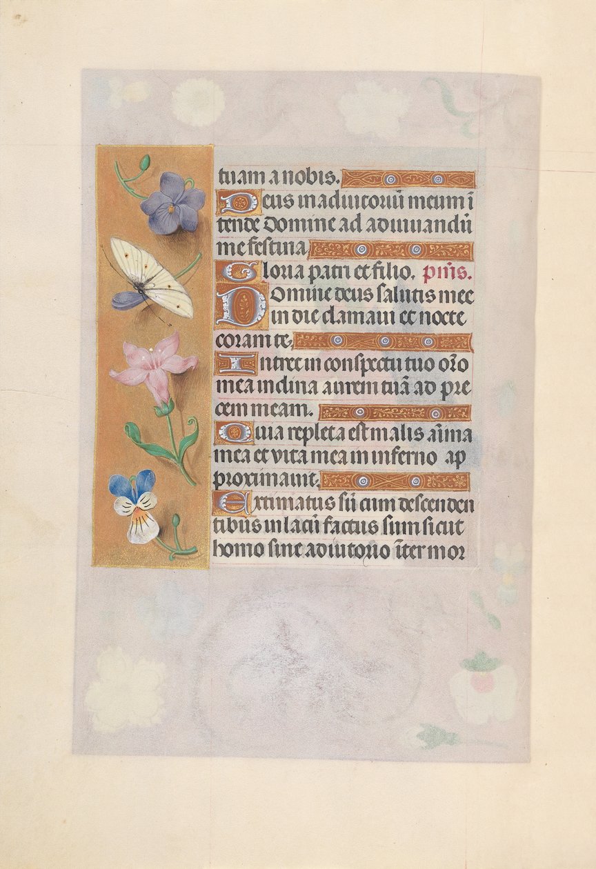 Horas da Rainha Isabel, a Católica, Rainha da Espanha: Fol. 77v, c. 1500. de Master of the First Prayerbook of Maximillian