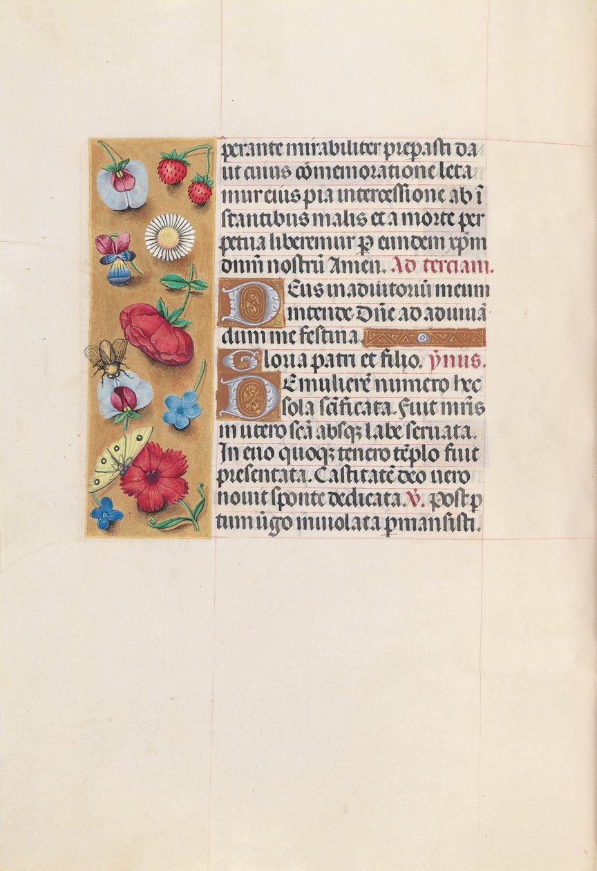 Horas da rainha Isabel, a católica, rainha da Espanha: Fol. 82v, c. 1500. de Master of the First Prayerbook of Maximillian