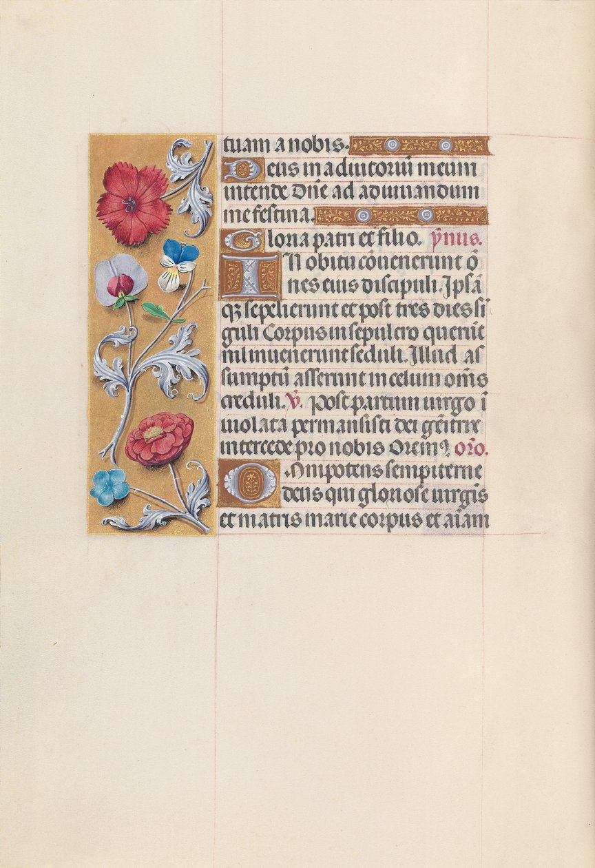 Horas da rainha Isabel, a católica, rainha da Espanha: Fol. 85v, c. 1500. de Master of the First Prayerbook of Maximillian