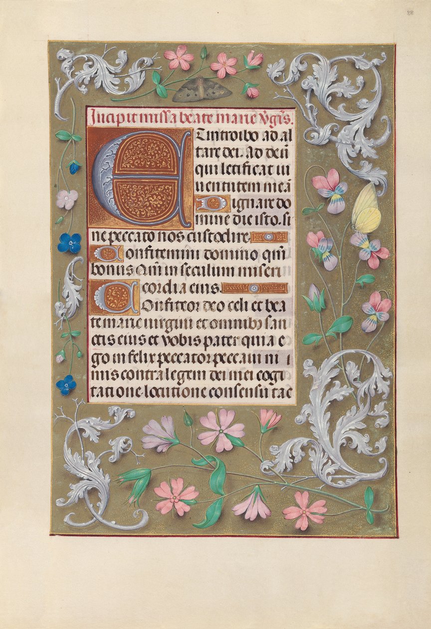 Horas da rainha Isabel, a católica, rainha da Espanha: Fol. 88r, c. 1500. de Master of the First Prayerbook of Maximillian