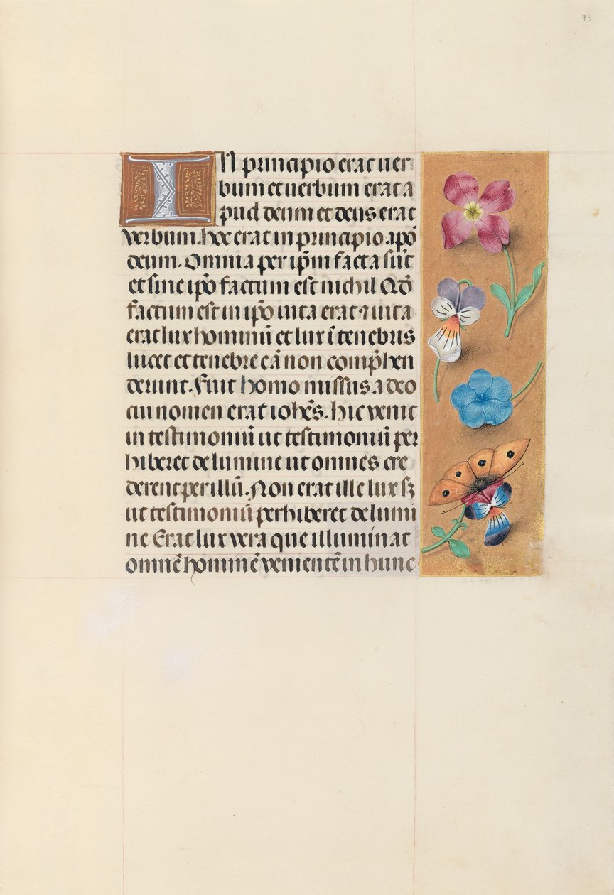 Horas da rainha Isabel, a católica, rainha da Espanha: Fol. 93r, c. 1500. de Master of the First Prayerbook of Maximillian