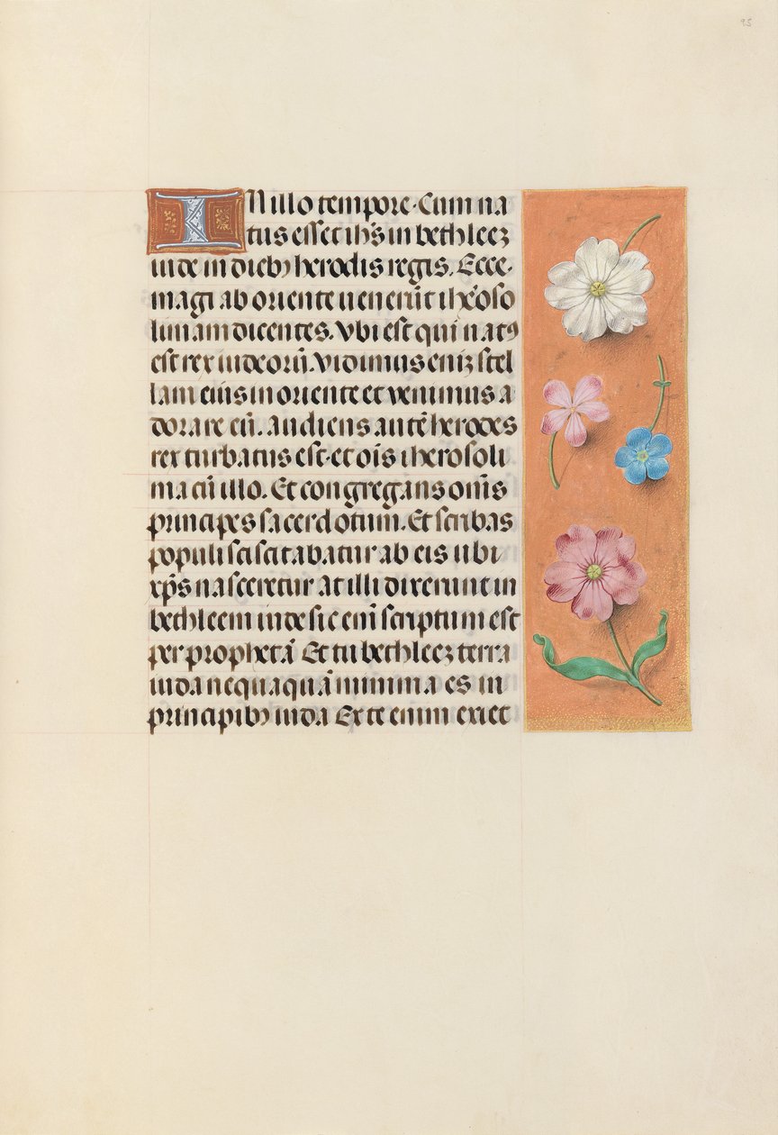 Horas da rainha Isabel, a católica, rainha da Espanha: Fol. 95r, c. 1500. de Master of the First Prayerbook of Maximillian