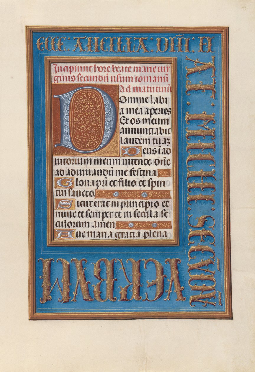 Horas da rainha Isabella, a católica, rainha da Espanha: Fol, 98r, c. 1500. de Master of the First Prayerbook of Maximillian