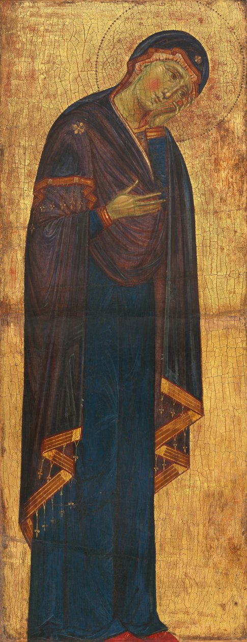 A Madona de luto de Master of the Franciscan Crucifixes