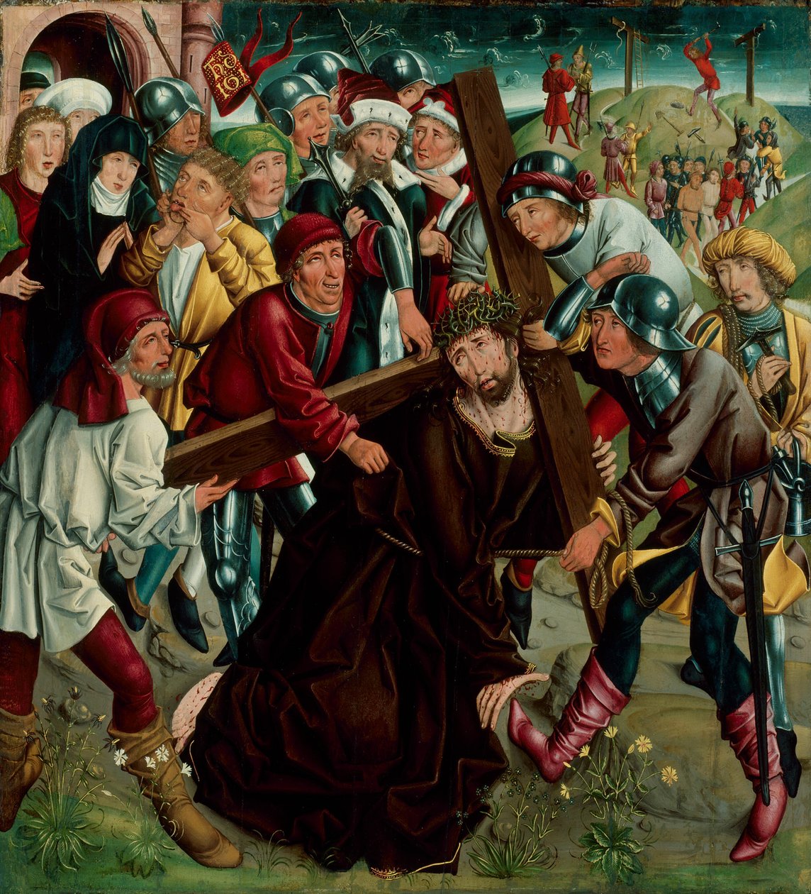 Cristo carregando a cruz de Master of the Freising Visitation
