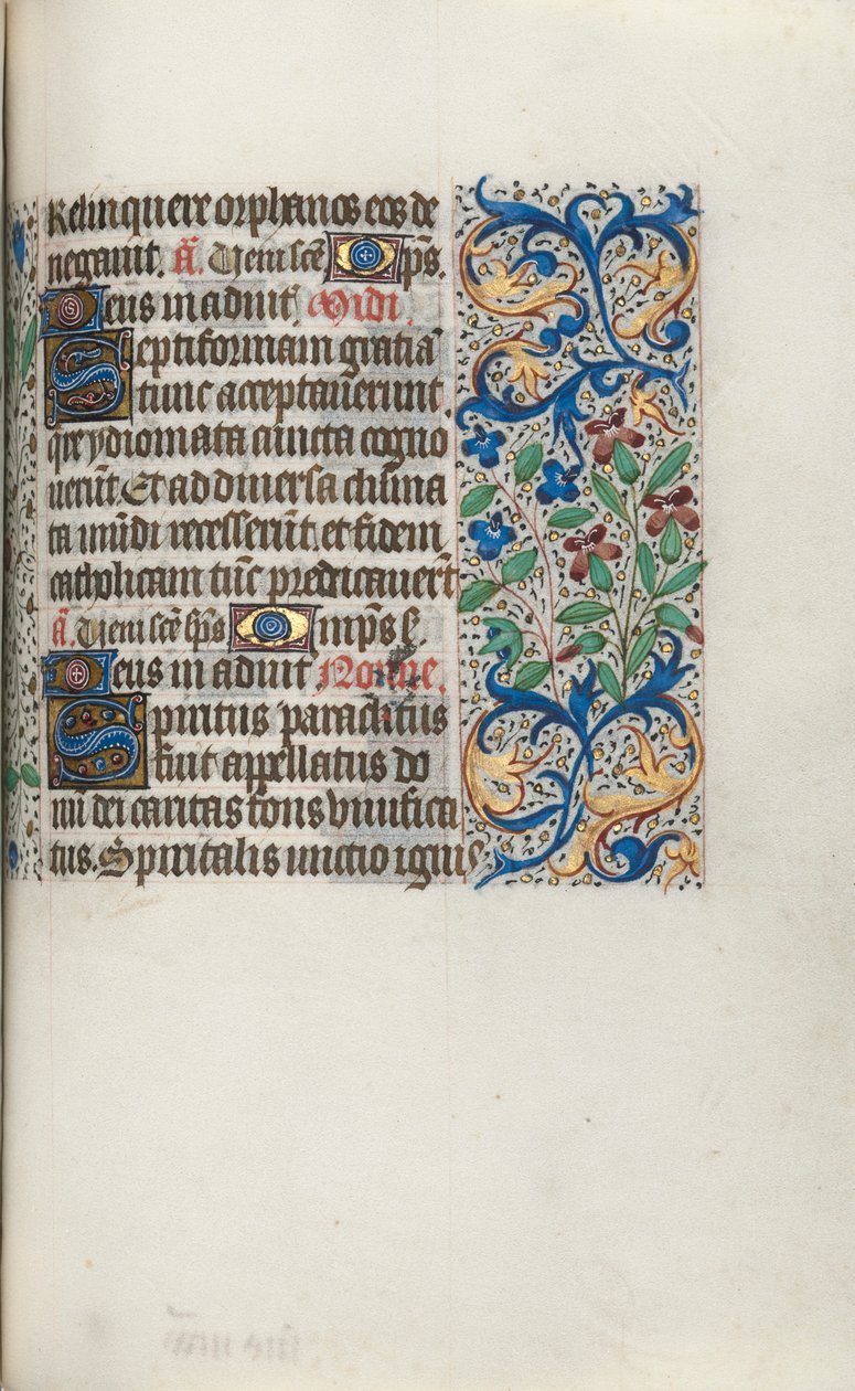 Livro de Horas de Uso de Rouen: fol. 101r, c. 1470 de Master of the Geneva Latini