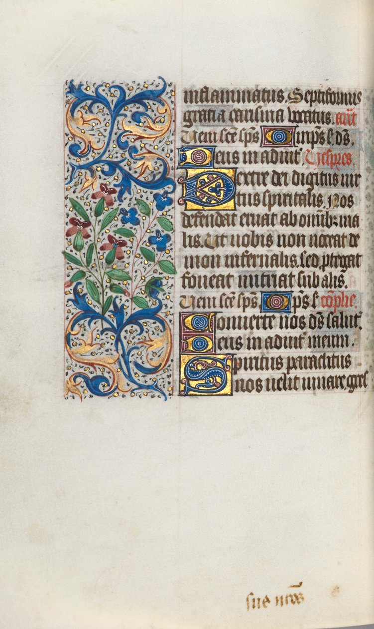 Livro de Horas de Uso de Rouen: fol. 101v, c. 1470 de Master of the Geneva Latini