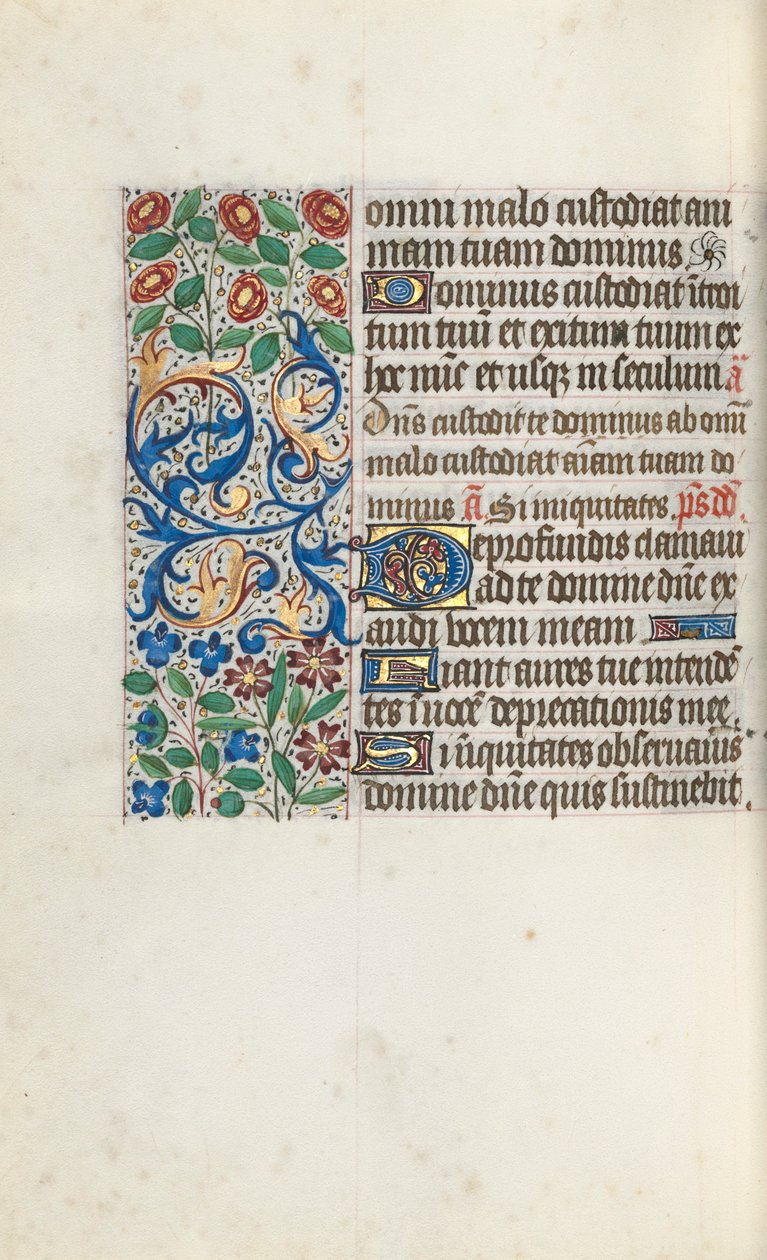 Livro de Horas de Uso de Rouen: fol. 105v, c. 1470 de Master of the Geneva Latini