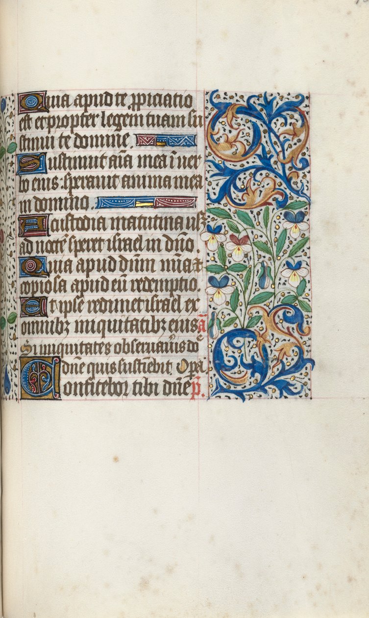 Livro de Horas de Uso de Rouen: fol. 106r, c. 1470 de Master of the Geneva Latini