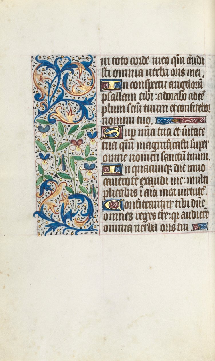 Livro de Horas de Uso de Rouen: fol. 106r, c. 1470 de Master of the Geneva Latini