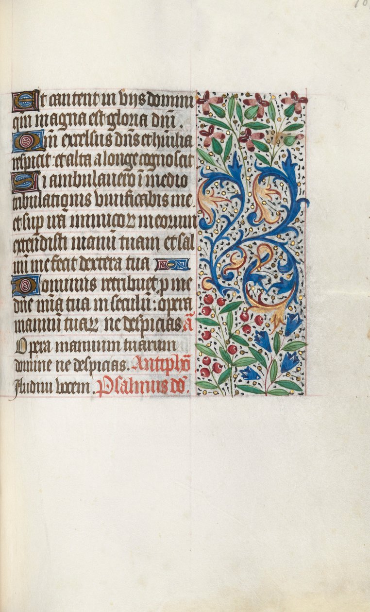 Livro de Horas de Uso de Rouen: fol. 107r, c. 1470 de Master of the Geneva Latini