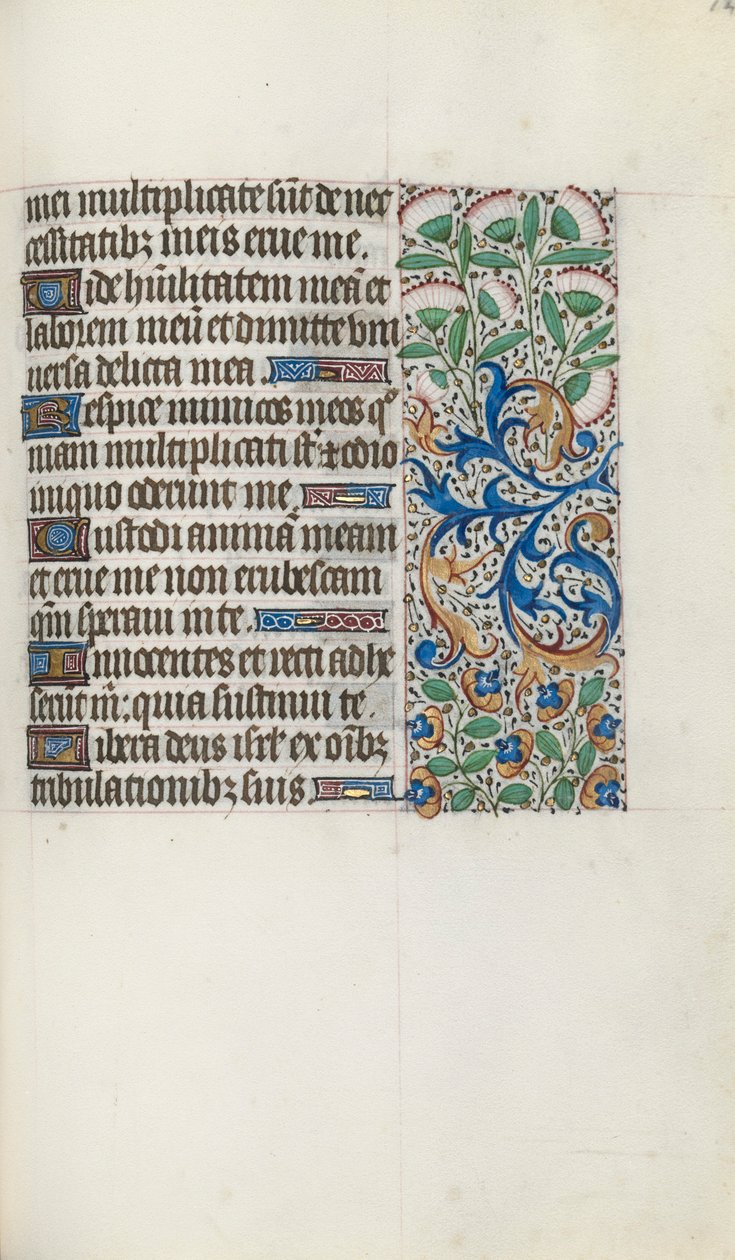 Livro de Horas de Uso de Rouen: fol. 120r, c. 1470 de Master of the Geneva Latini