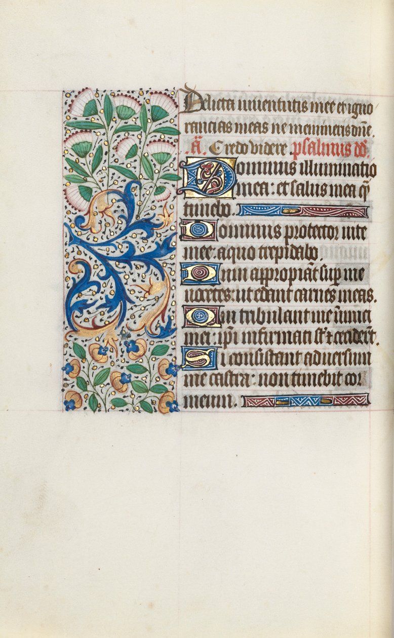 Livro de Horas de Uso de Rouen: fol. 120v, c. 1470 de Master of the Geneva Latini