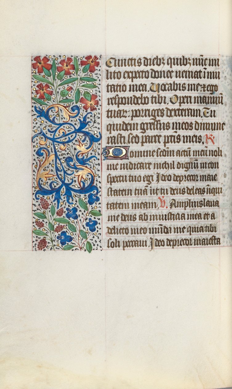Livro de Horas de Uso de Rouen: fol. 124v, c. 1470 de Master of the Geneva Latini
