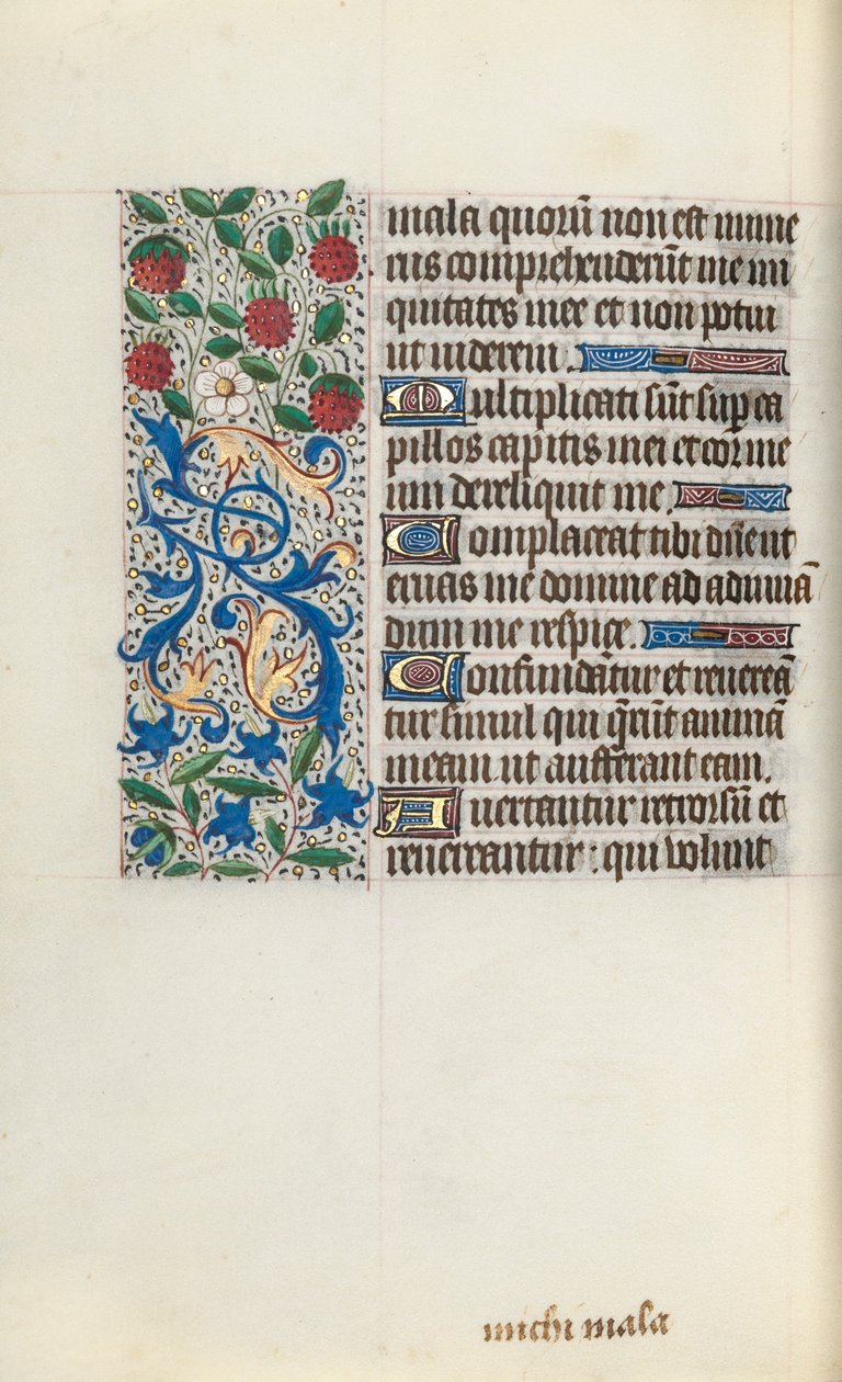 Livro de Horas de Uso de Rouen: fol. 126v, c. 1470 de Master of the Geneva Latini
