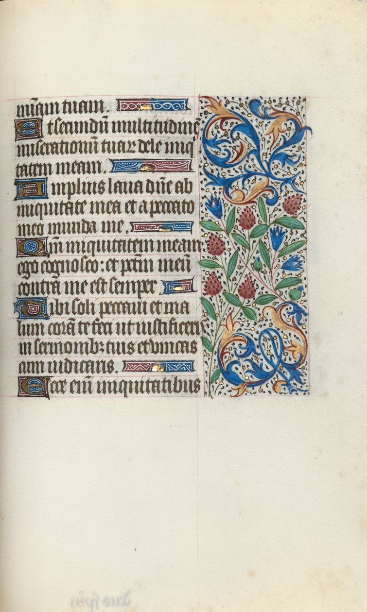 Livro de Horas de Uso de Rouen: fol. 134r, c. 1470 de Master of the Geneva Latini