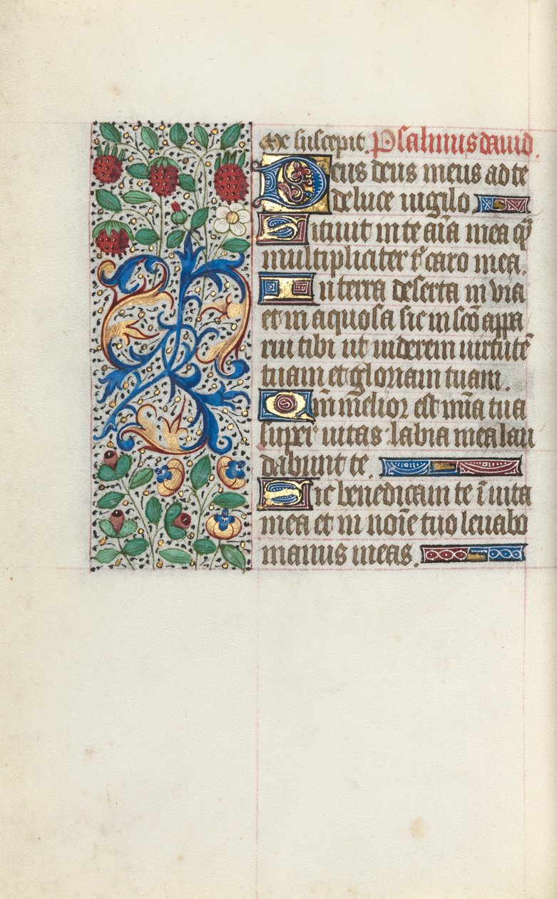 Livro de Horas de Uso de Rouen: fol. 137v, c. 1470 de Master of the Geneva Latini