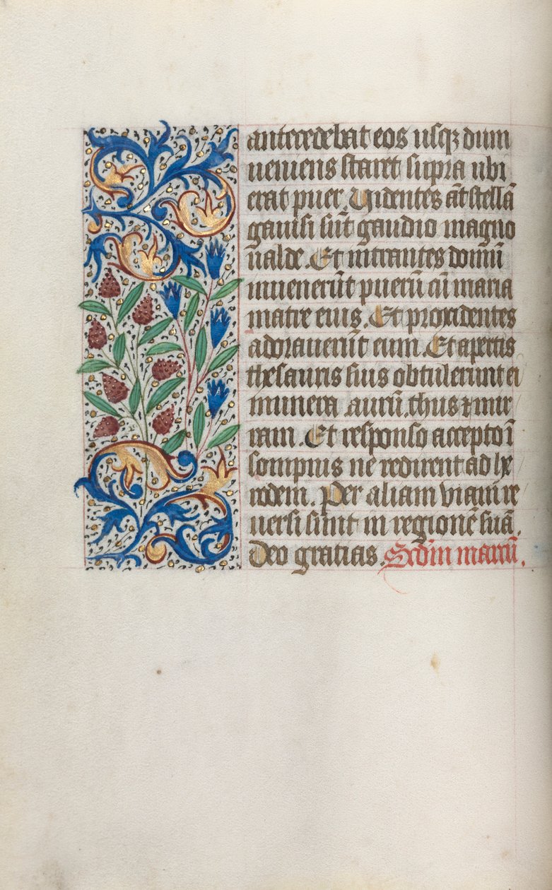 Livro de Horas de Uso de Rouen: fol. 17v, c. 1470 de Master of the Geneva Latini