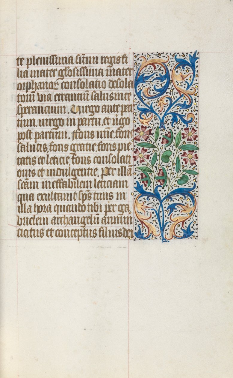 Livro de Horas de Uso de Rouen: fol. 19r, c. 1470 de Master of the Geneva Latini