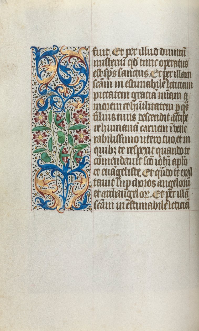 Livro de Horas de Uso de Rouen: fol. 19v, c. 1470 de Master of the Geneva Latini