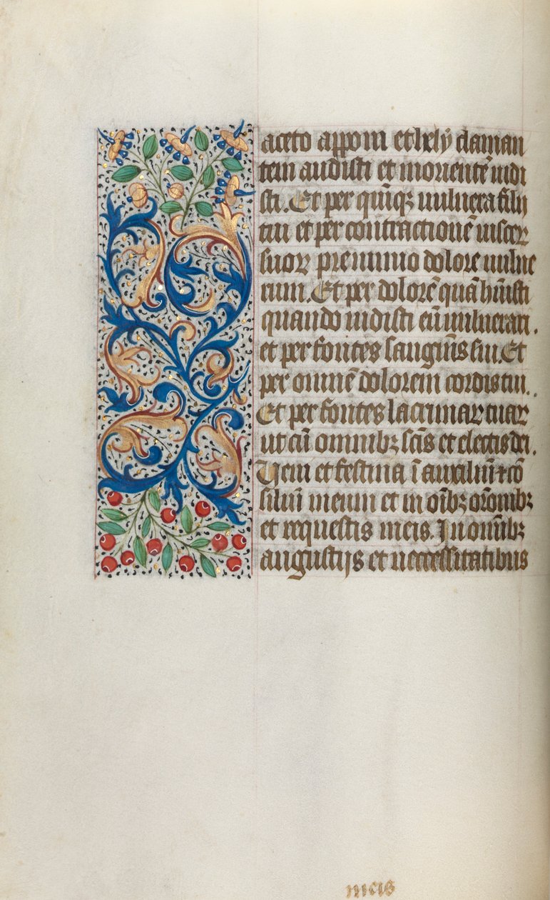 Livro de Horas de Uso de Rouen: fol. 20v, c. 1470 de Master of the Geneva Latini