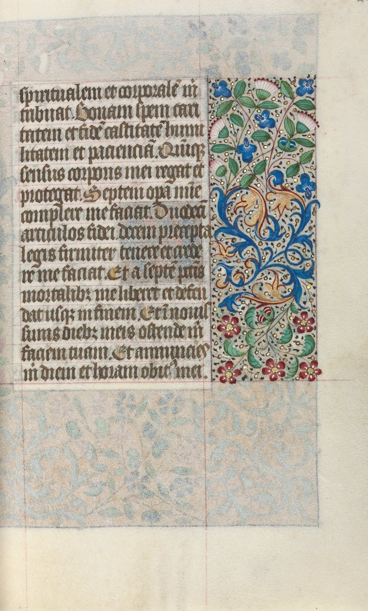 Livro de Horas de Uso de Rouen: fol. 22r, c. 1470 de Master of the Geneva Latini