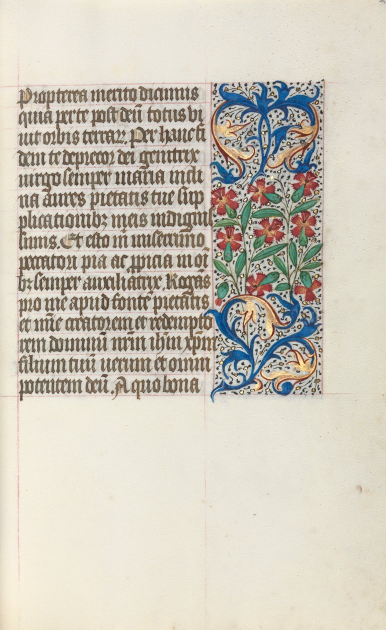 Livro de Horas de Uso de Rouen: fol. 24r, c. 1470 de Master of the Geneva Latini