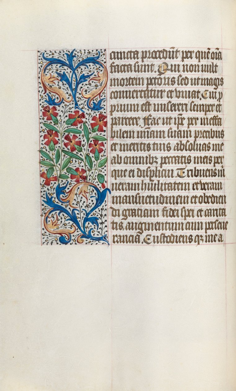 Livro de Horas de Uso de Rouen: fol. 24v, c. 1470 de Master of the Geneva Latini