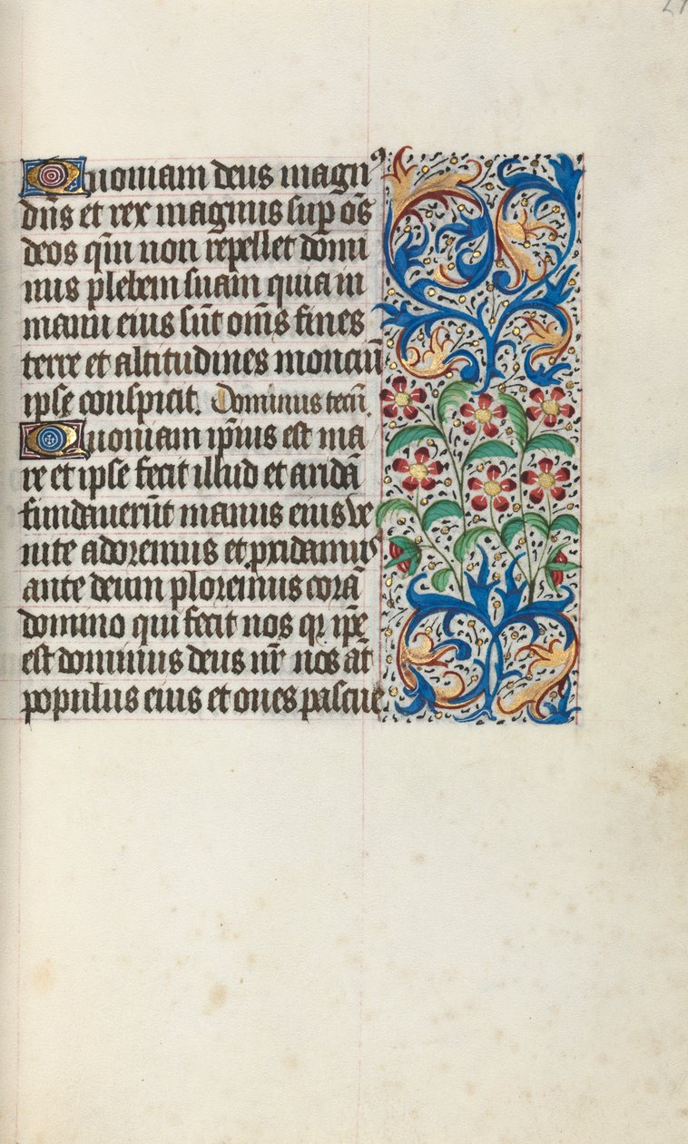 Livro de Horas de Uso de Rouen: fol. 29r, c. 1470 de Master of the Geneva Latini