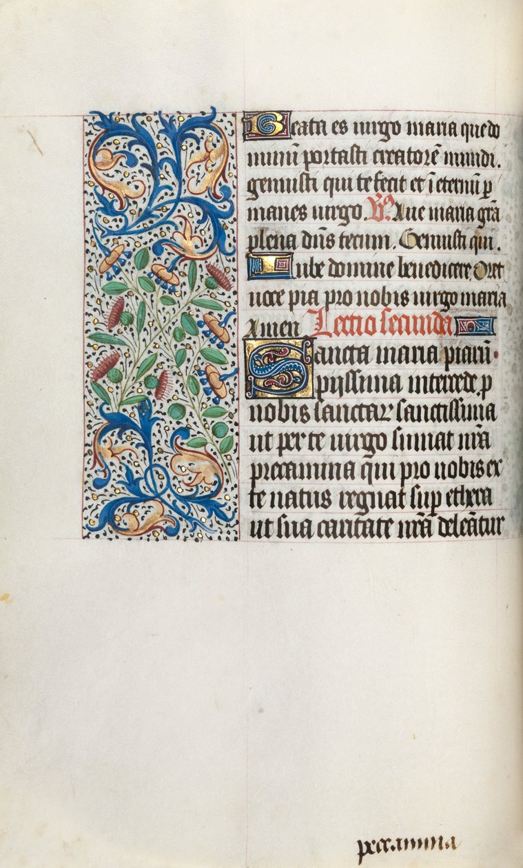 Livro de Horas de Uso de Rouen: fol. 35v, c. 1470 de Master of the Geneva Latini